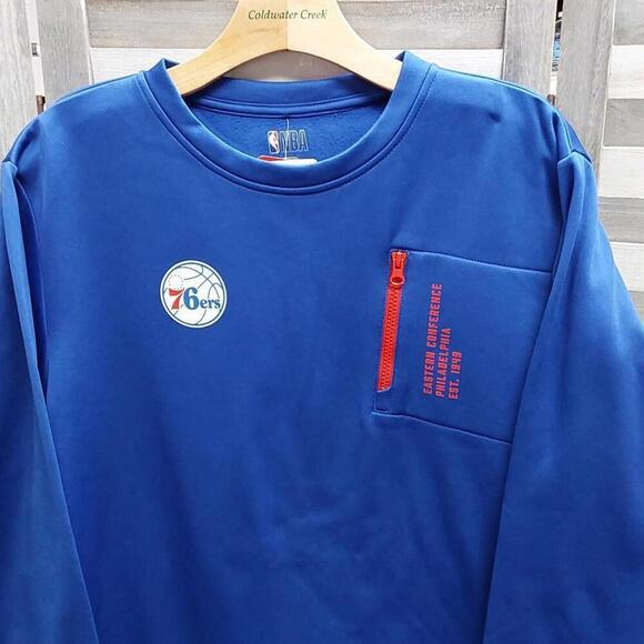 Men's Philadelphia 76ers Fleece Lined Sweatshirt | NBA | Large - Picture 5 of 11
